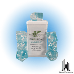 SET OF 7 DICE: DIFFUSION GLACIER